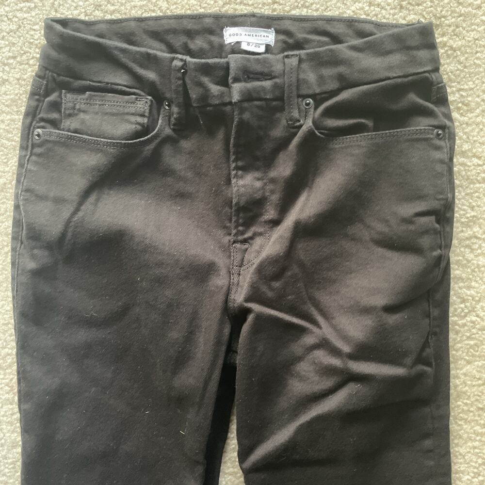 Good American Good Legs Flare Black Jeans Womens 8/29